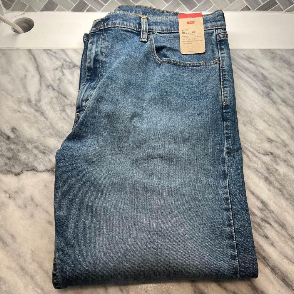 Levi's‎ 505 Relaxed Fit Men's Denim Jeans 42x30